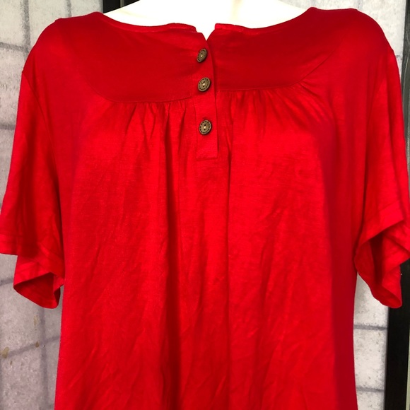 Pretty new with tags half sleeve xxl ladies top - Picture 3 of 9